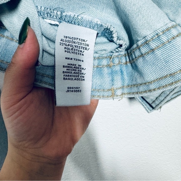 BBJ Boom Boom Jeans basic denim jacket light wash size small NWT - Picture 9 of 9